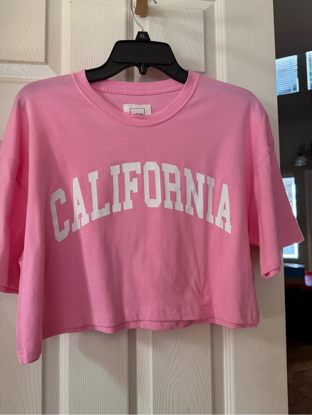 Reflex Pink California Crop Tee for women